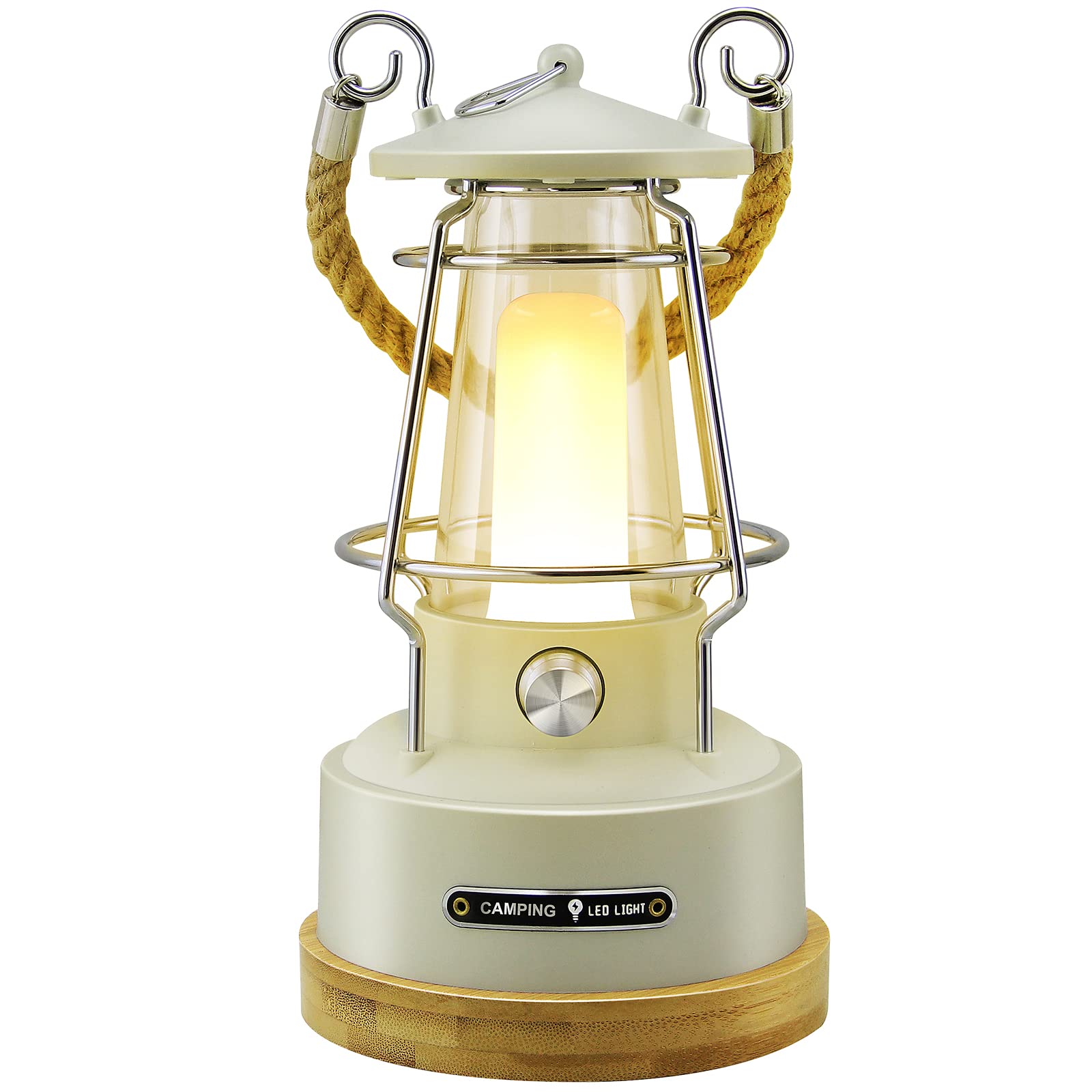 Outdoor Lighting Usa - VN-linterna de Camping con mango Retro,