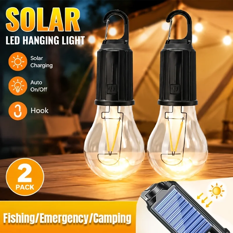 Outdoor Lighting Usa - Luces LED solares para acampar, luz