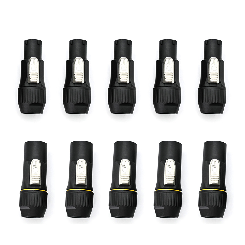 Outdoor Lighting Socket - 10 Conectores de Alimentación Impermeables Powercon