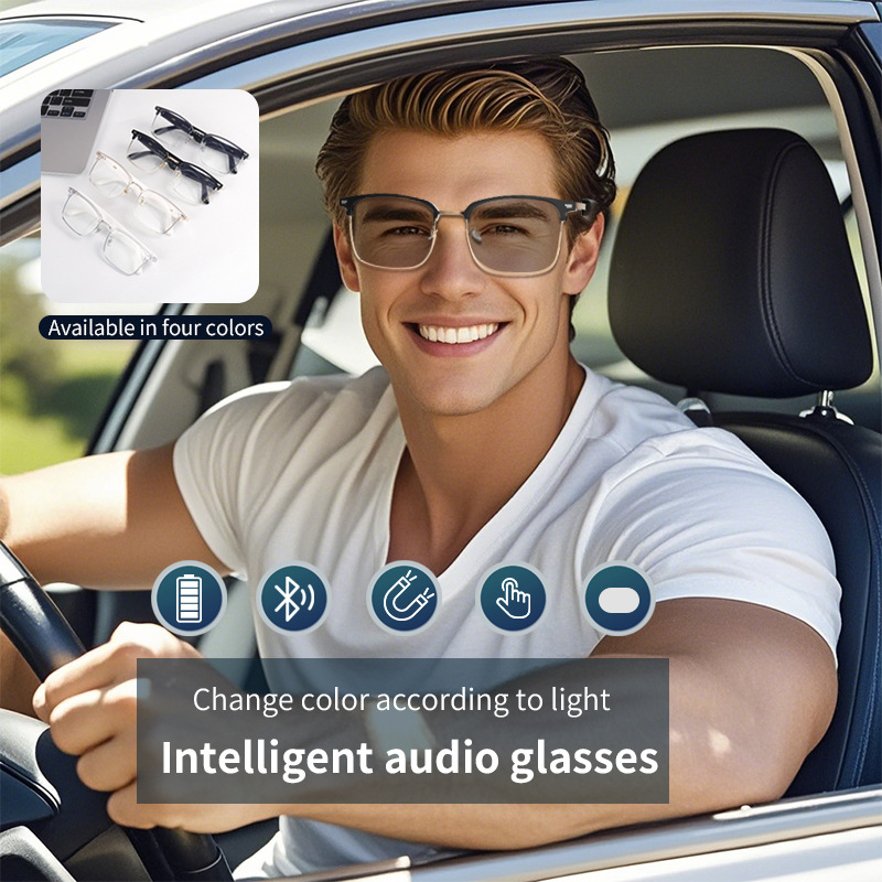 Color Changing Outdoor - Gafas de sol con audio Bluetooth