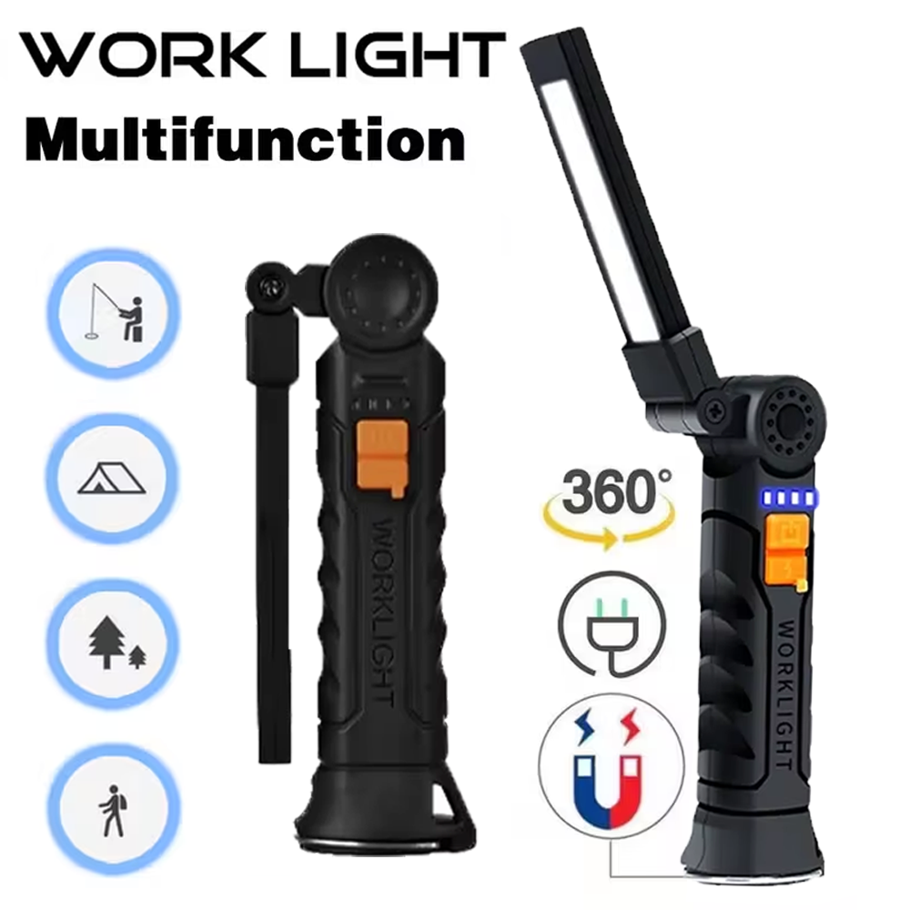 Outdoor Lighting House - Linterna LED COB portátil, linterna recargable