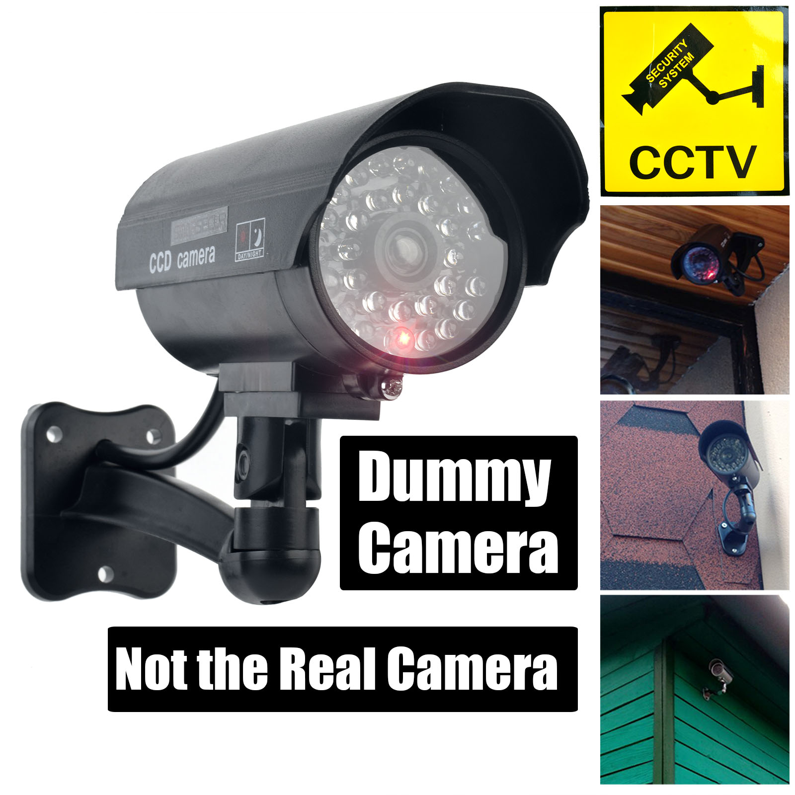 Outdoor Lighting Video - Cámara falsa Smarsecur, cámara de vigilancia