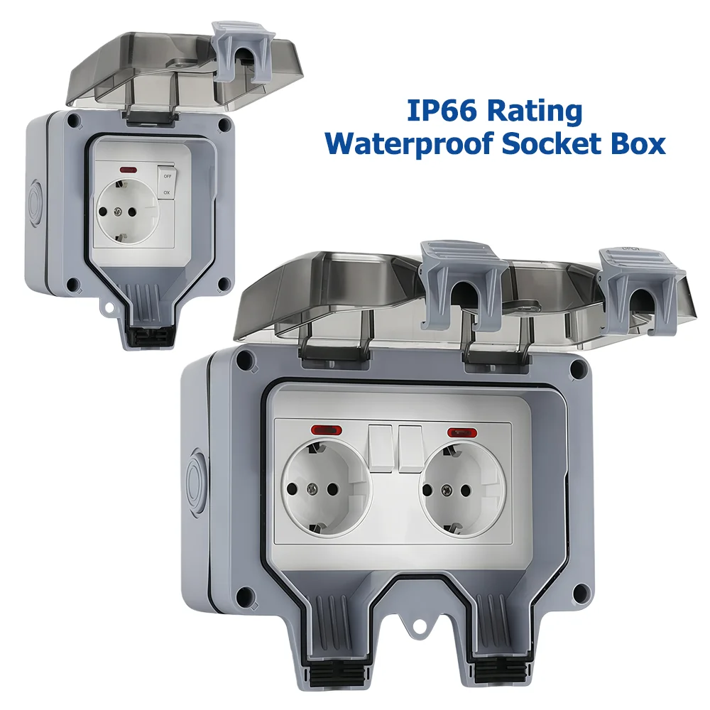 Outdoor Lighting Socket - Enchufe Exterior de Estilo Europeo con