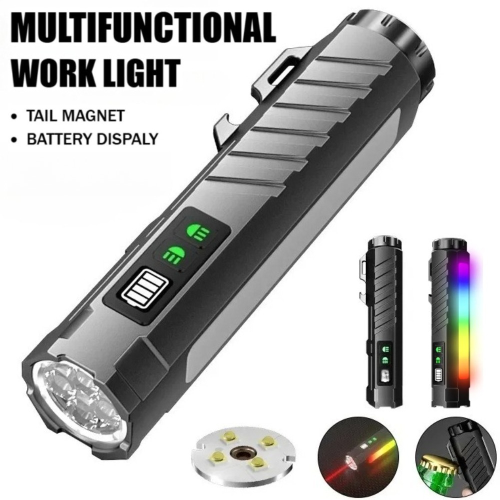 Outdoor Lighting House - Linterna LED Multifuncional de Luz Fuerte