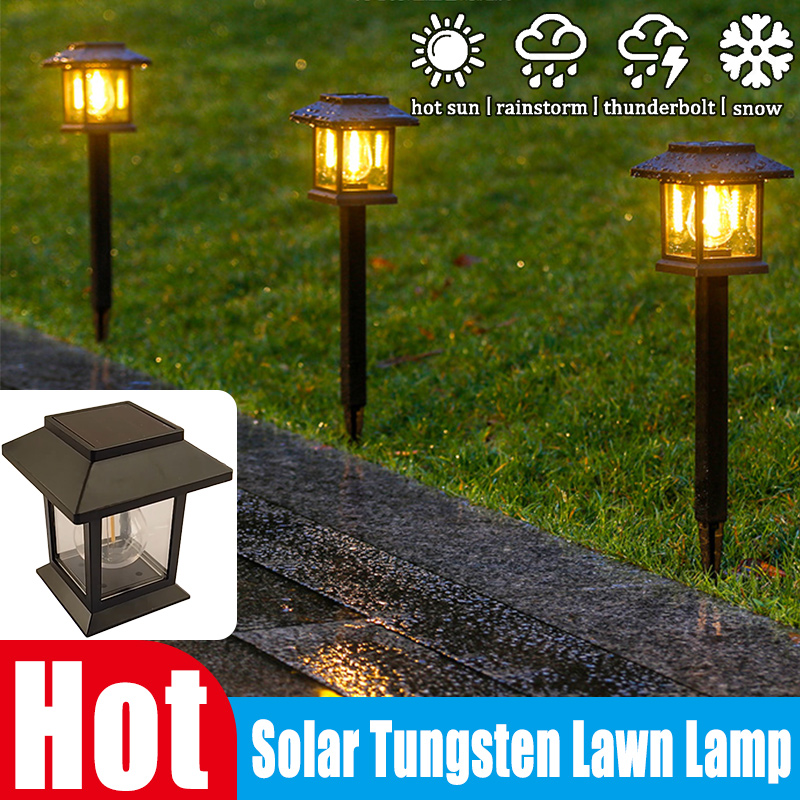 Outdoor Lighting Socket - Lámpara Solar de jardín con enchufe