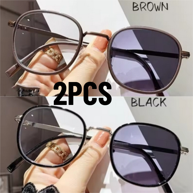 Color Changing Outdoor - 2 Pares de Gafas Retro Cuadradas