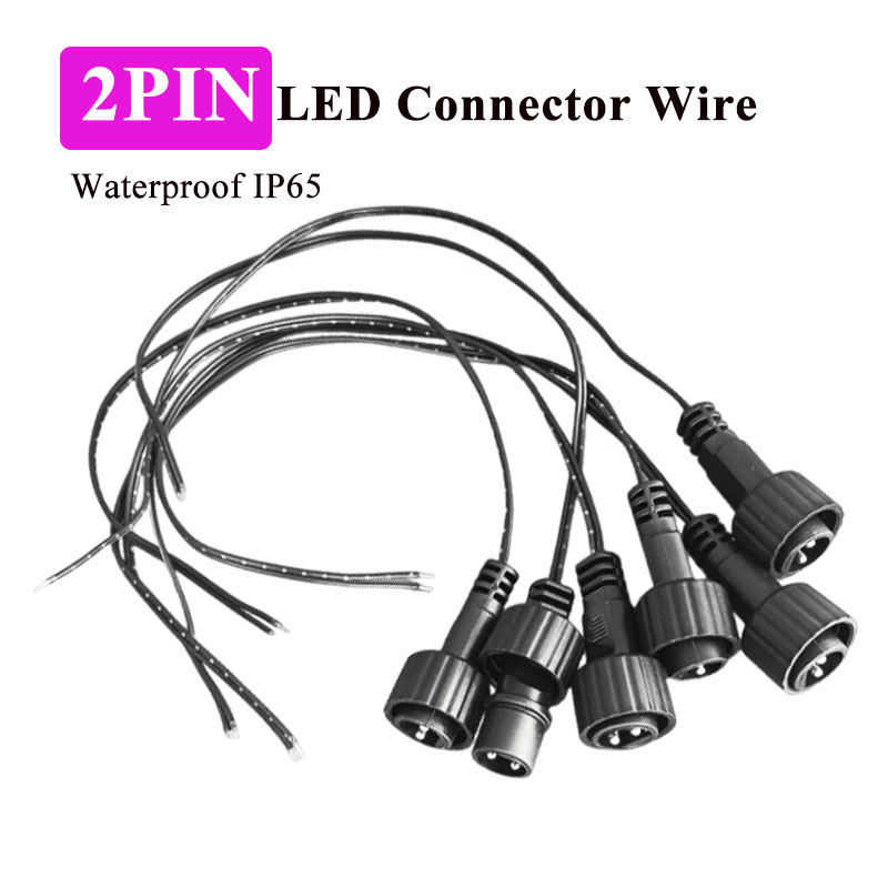 Outdoor Lighting Extension Cord - Conector LED de 2 Pines para