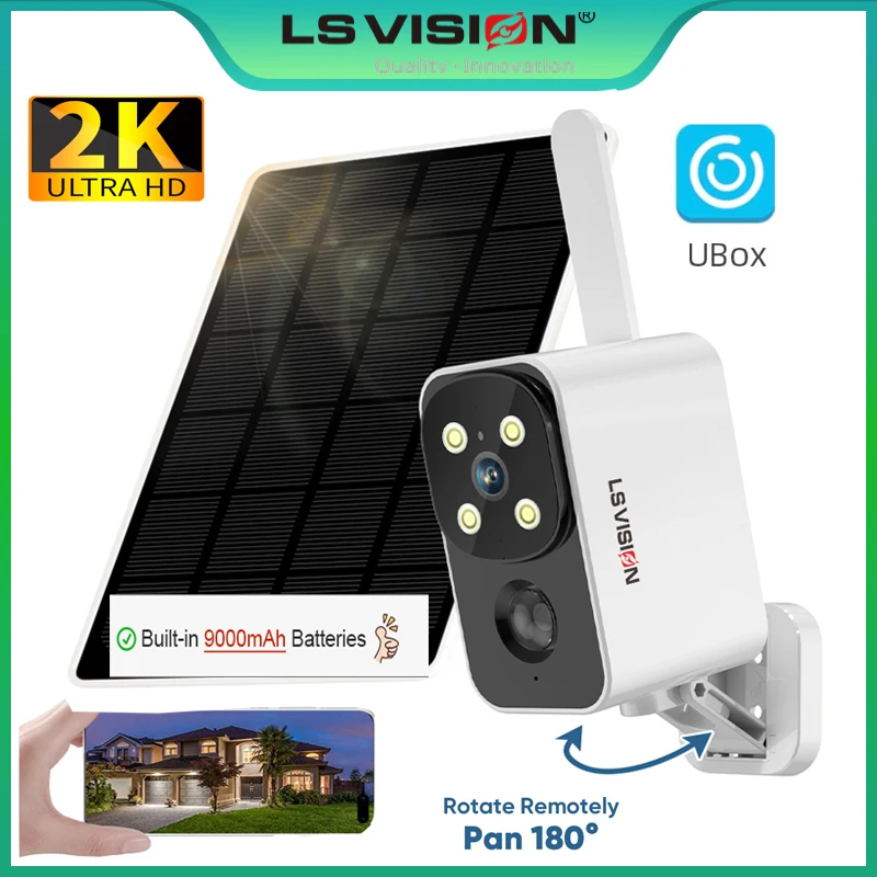 Outdoor Lighting Video - LS VISION cámara Solar para exteriores