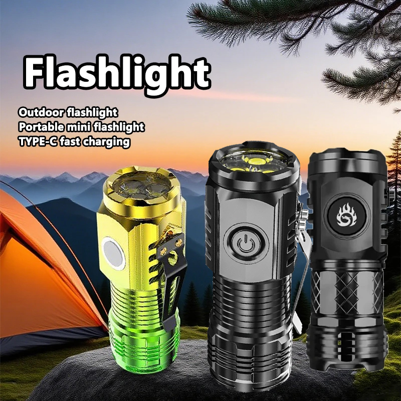 Outdoor Lighting Globes - MINI linterna LED superbrillante, linterna recargable