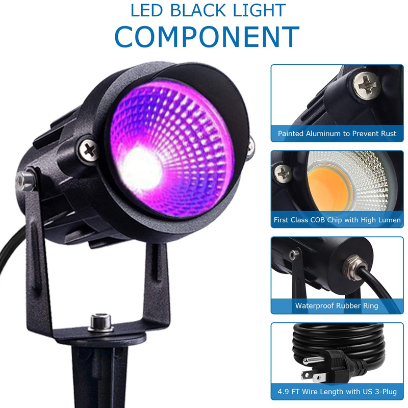Foco de luz negra para Hallowe - Outdoor Lighting Socket reseña y precio