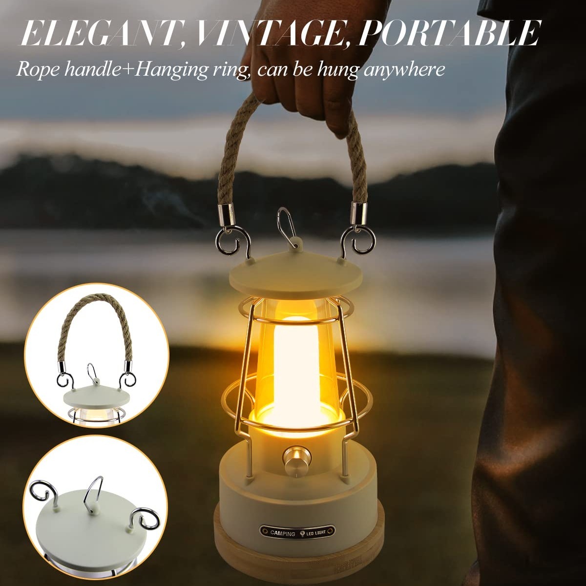 VN-linterna de Camping con man - Outdoor Lighting Usa reseña y precio