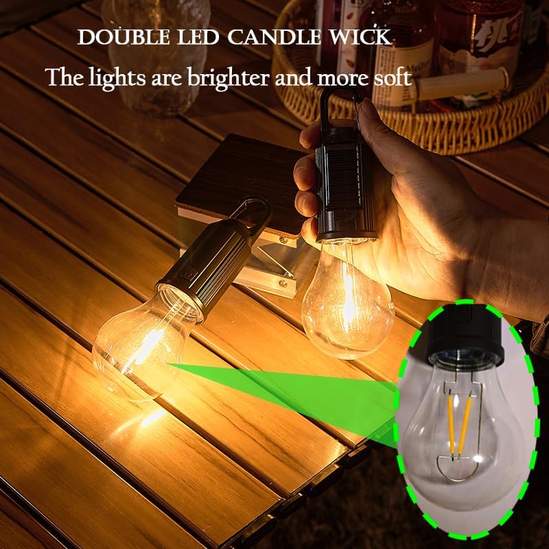 Luces LED solares para acampar - Outdoor Lighting Usa reseña y precio
