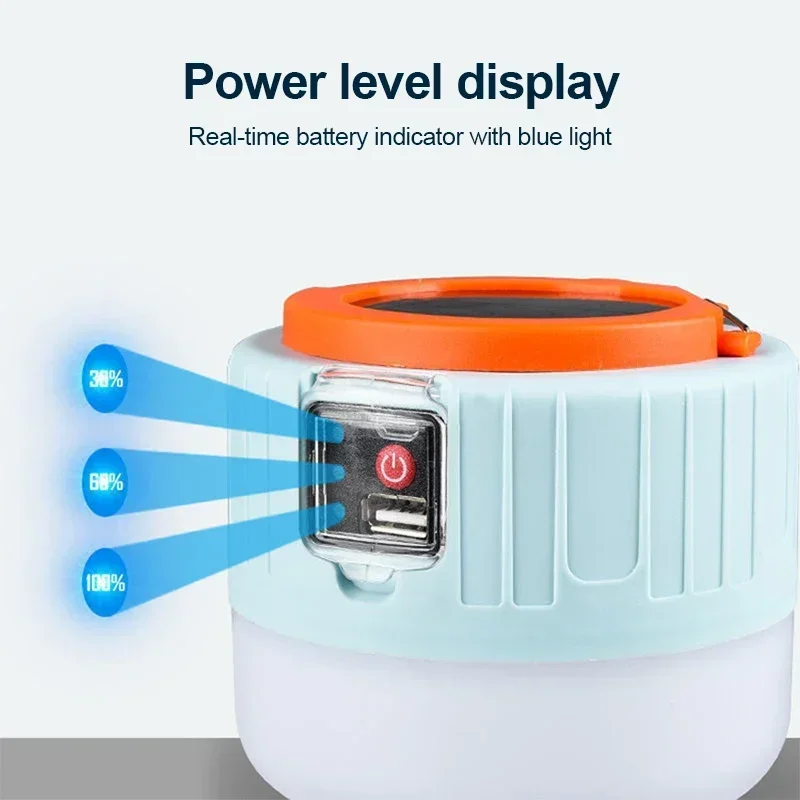 Luz LED Solar para acampar, Ba - Outdoor Lighting Usa reseña y precio