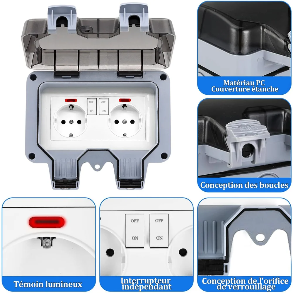 Enchufe Exterior de Estilo Eur - Outdoor Lighting Socket reseña y precio