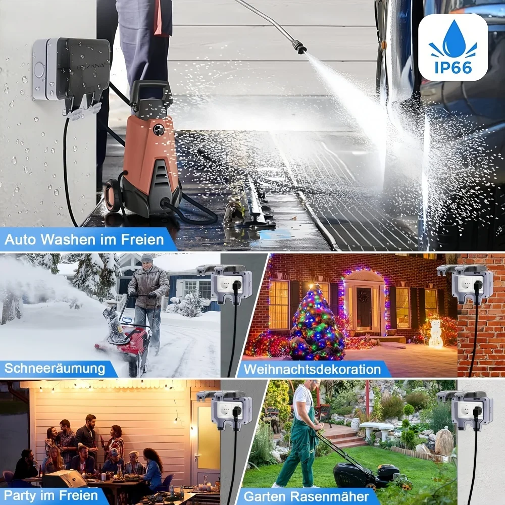 Enchufe Exterior de Estilo Eur - Outdoor Lighting Socket reseña y precio