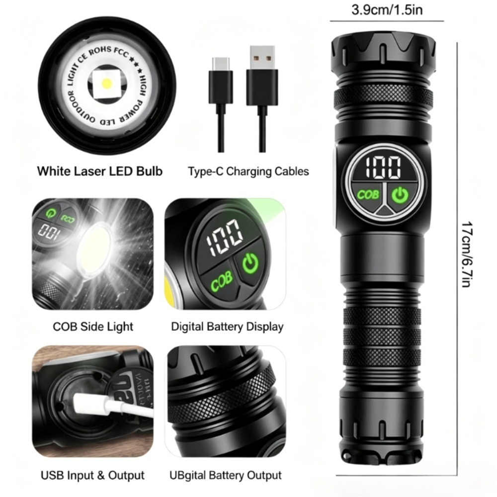 Linterna LED de luz blanca con - Outdoor Lighting Repair reseña y precio