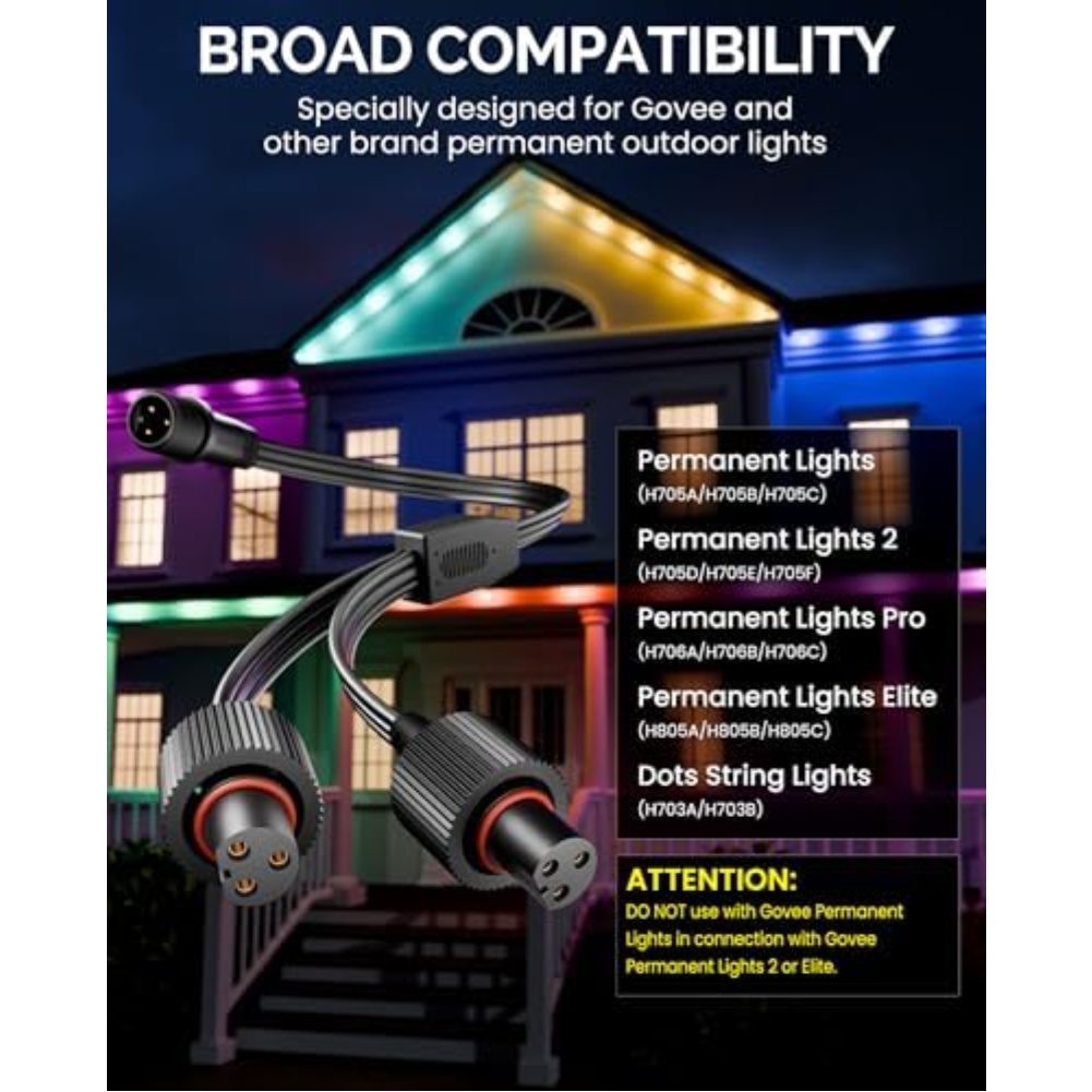 Cable divisor de potencia impe - Outdoor Lighting Extension Cord reseña y precio