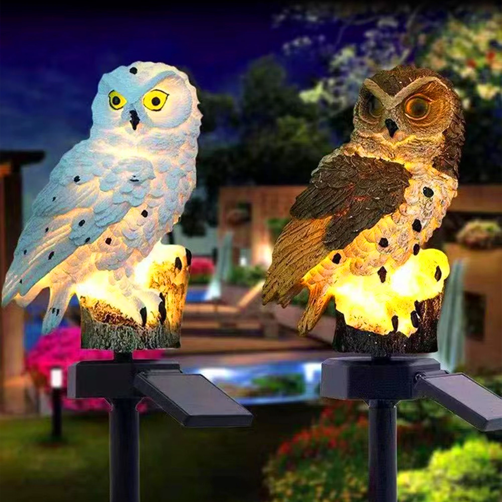 2 paquetes de lámparas solares - Outdoor Lighting Ground reseña y precio