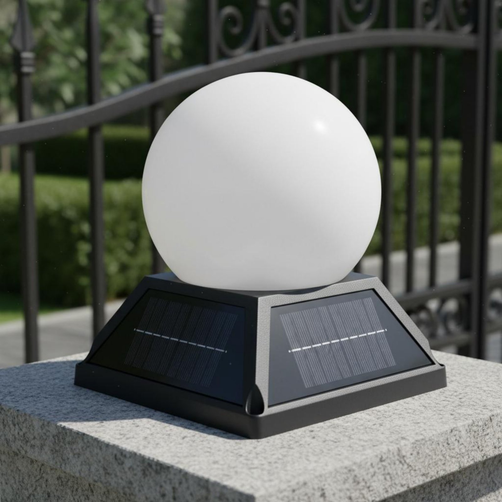 Lámpara Solar para Poste con C - Outdoor Lighting Globes reseña y precio