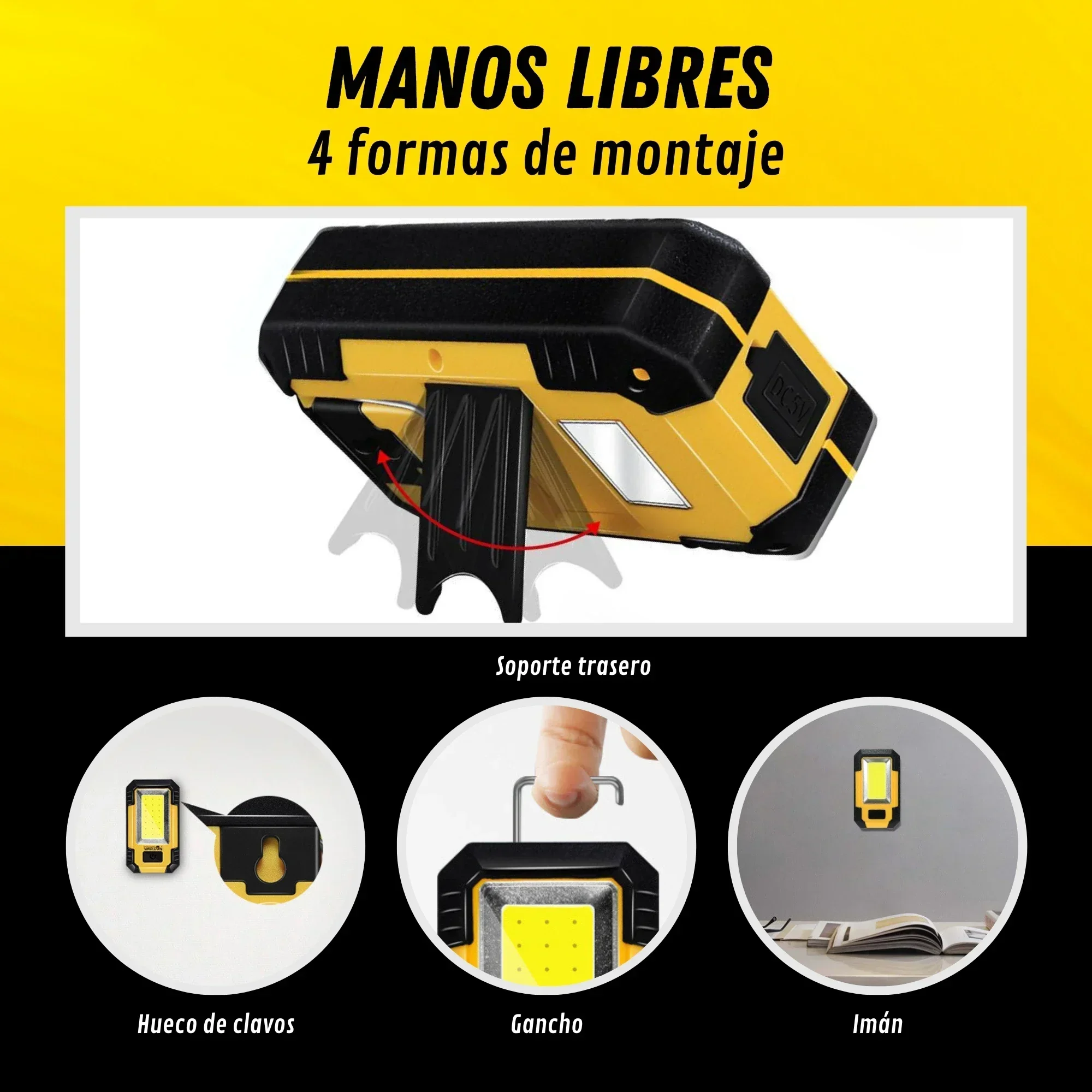 Luz de trabajo recargable port - Outdoor Lighting Globes reseña y precio