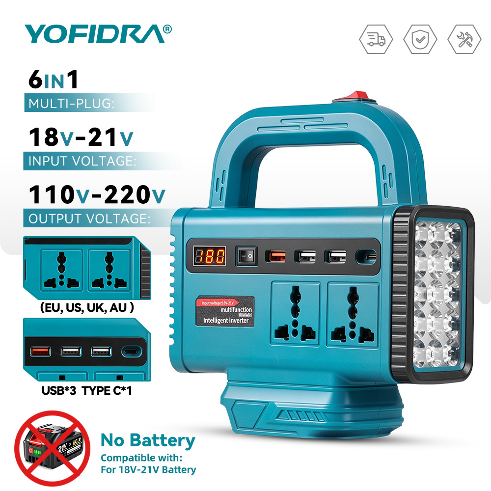 Inversor de corriente portátil - Outdoor Lighting Socket reseña y precio
