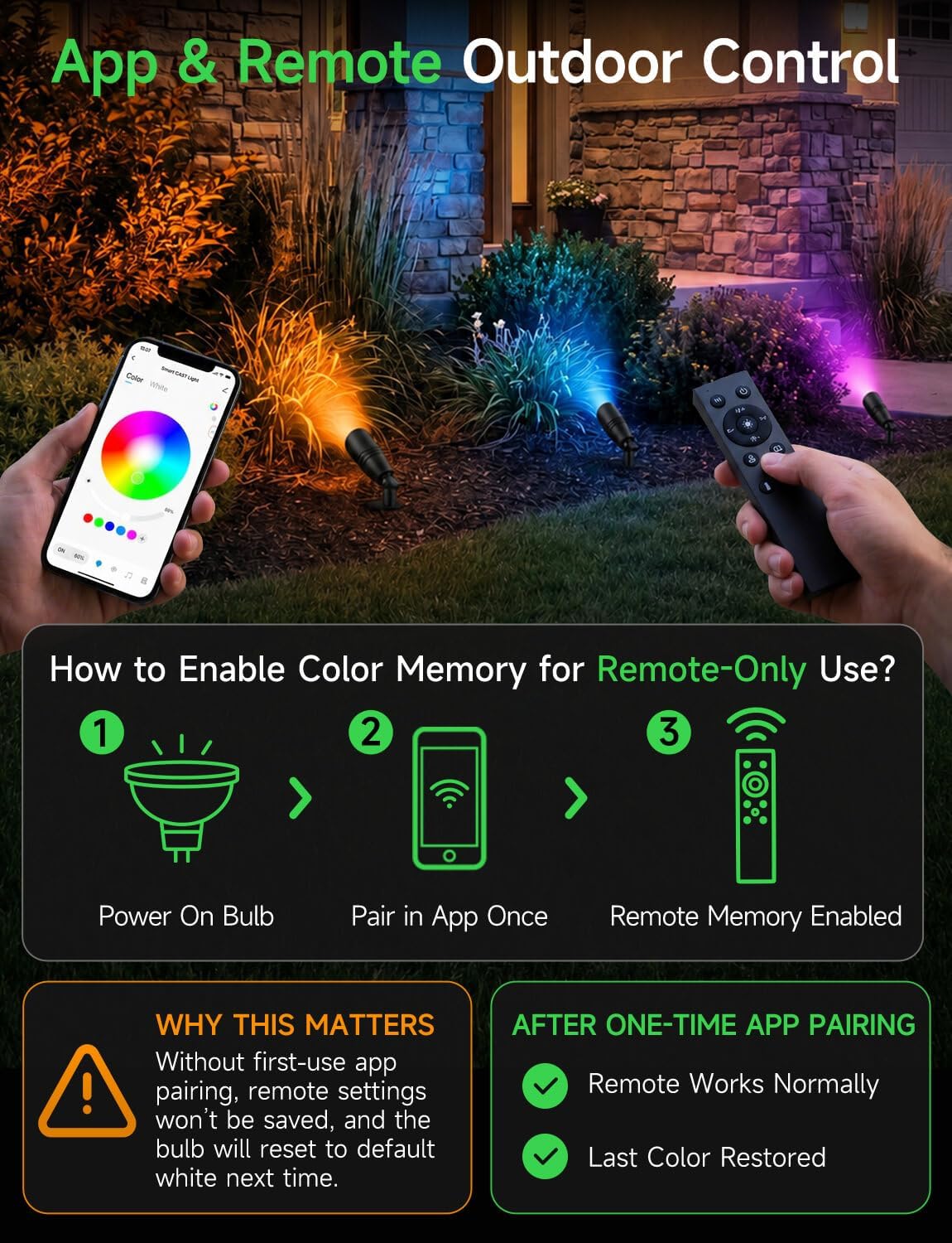 Focos LED para Exteriores de B - Color Changing Outdoor reseña y precio