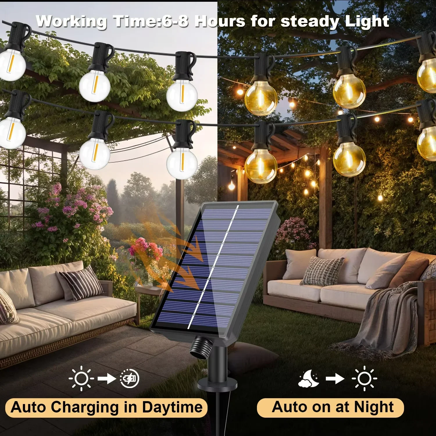 Lámpara de guirnalda Solar ina - Outdoor Lighting Socket reseña y precio