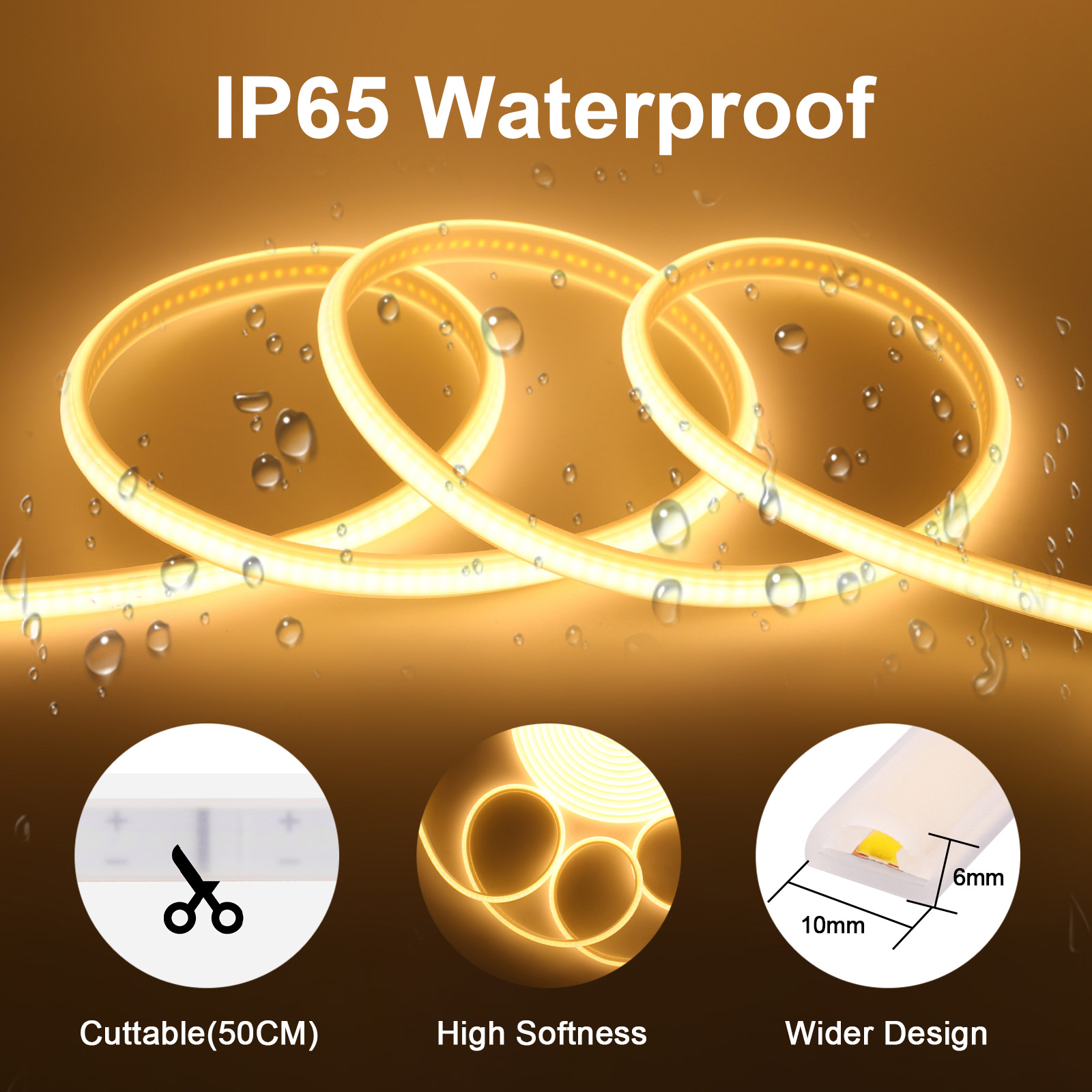 Tira de luces LED COB regulabl - Outdoor Lighting Socket reseña y precio