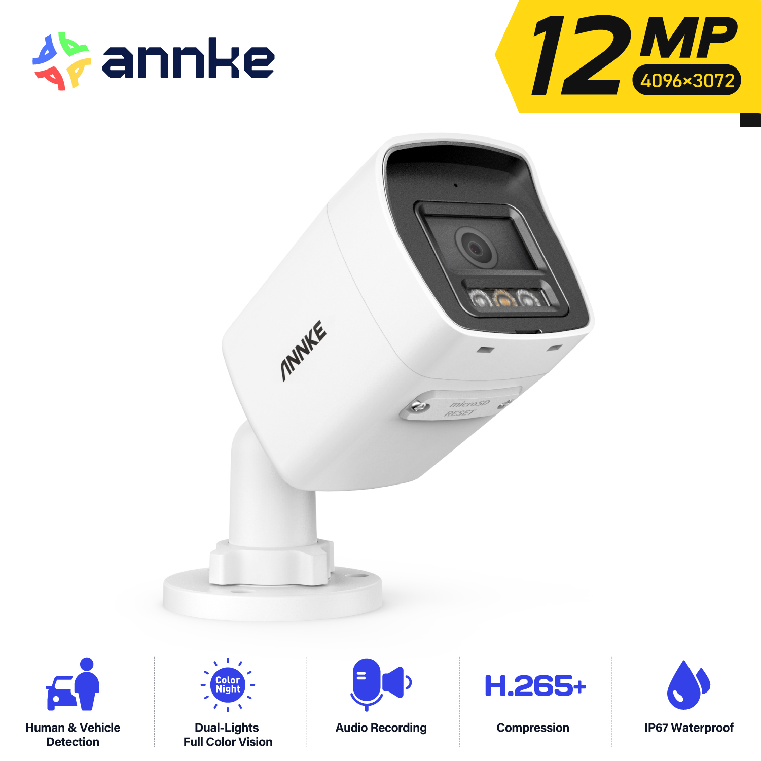 Cámara de Seguridad PoE ANNKE  - Outdoor Lighting Under Roof reseña y precio