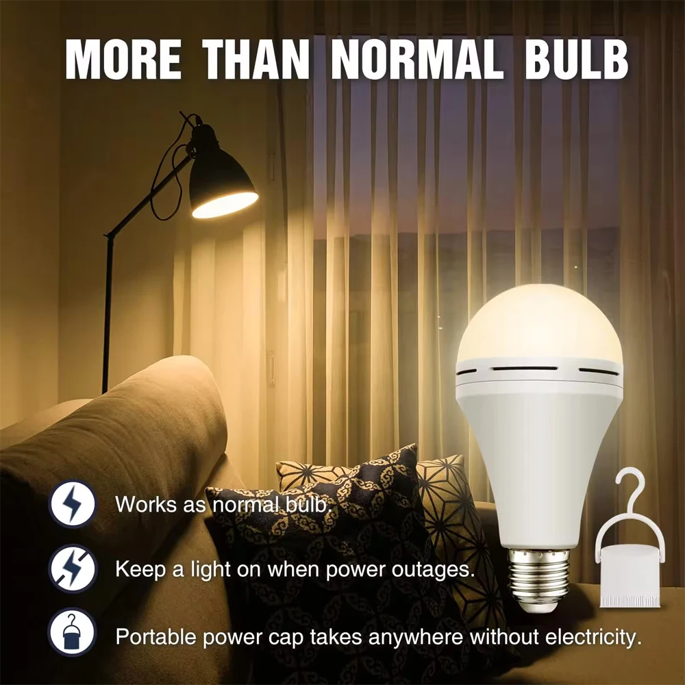 Bombilla LED de emergencia E27 - Outdoor Lighting Usa reseña y precio