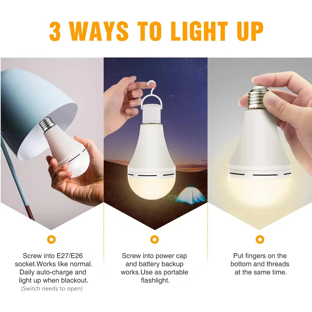 Bombilla LED de emergencia E27 - Outdoor Lighting Usa reseña y precio